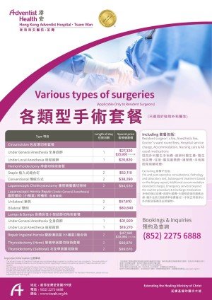 Various Types of Surgeries Poster_APR 2025